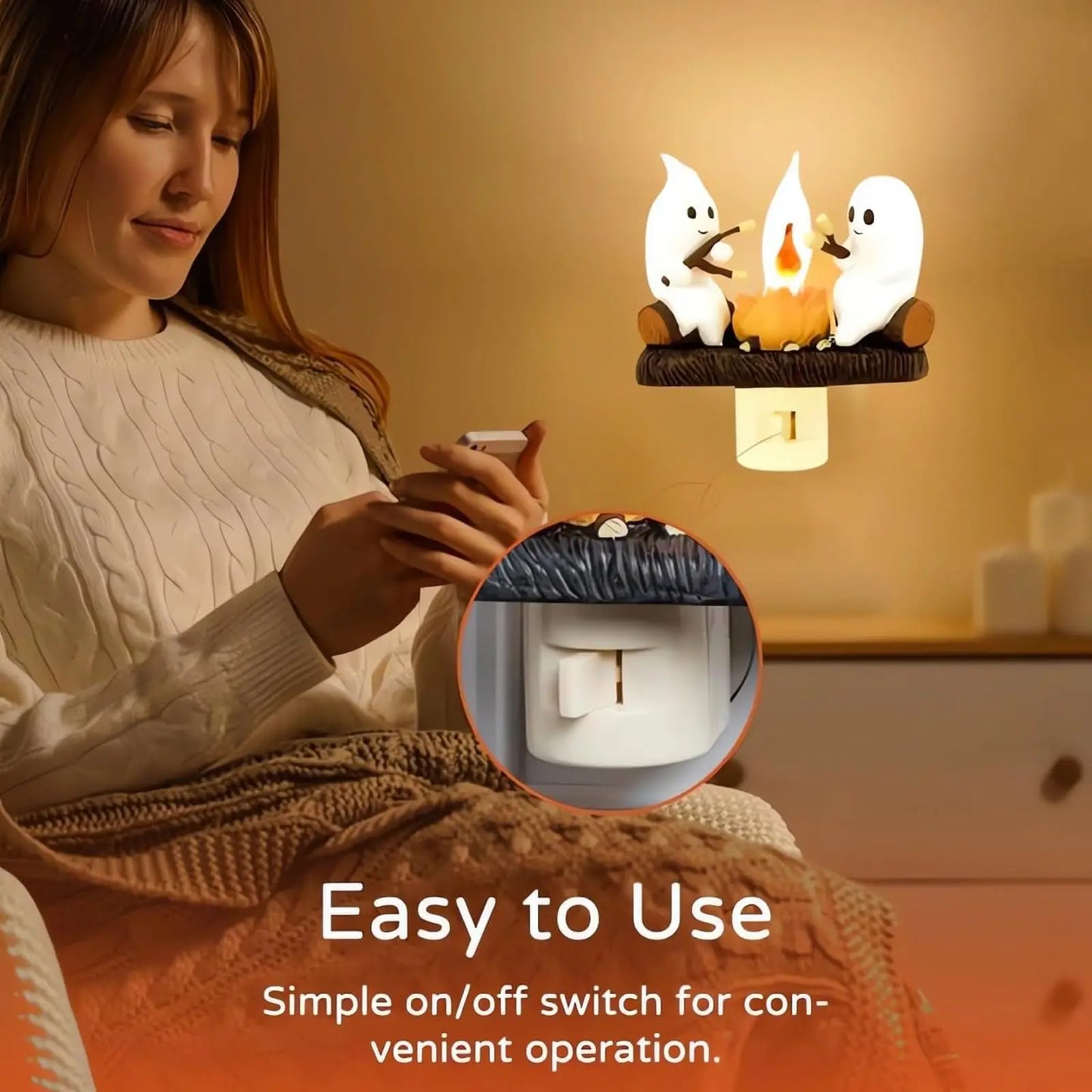 Foshop - Ghost Campfire Flickering Nightlight