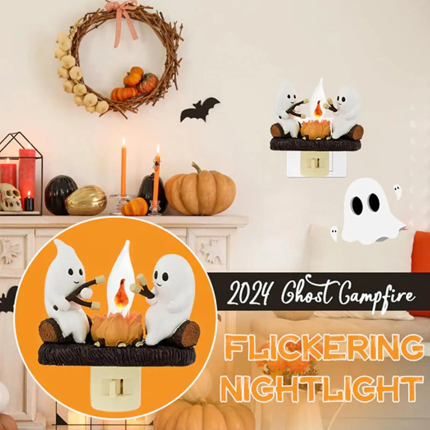 Foshop - Ghost Campfire Flickering Nightlight